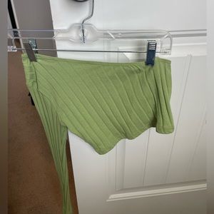 Lime Green Off the Shoulder Top